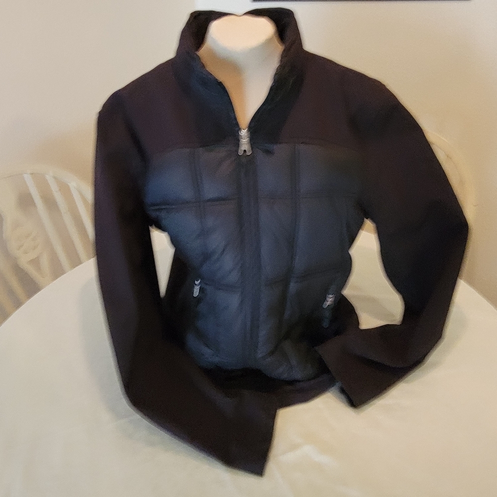 GUESS' Mens Black Puffer Jacket Large